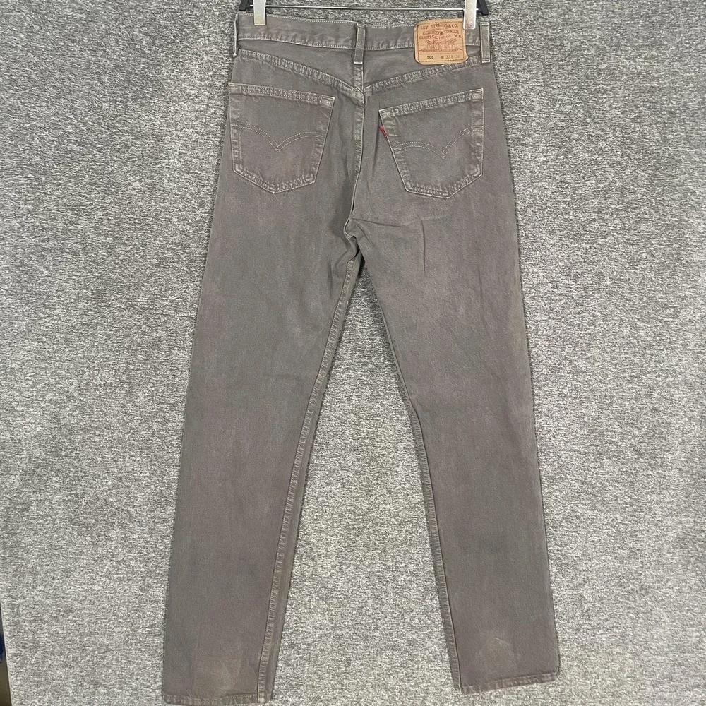 Vintage Levis 501‎ Jeans Mens 30x34 Brown Button Fly Straight Leg Made USA 90s
